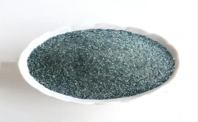 Green silicon carbide powder