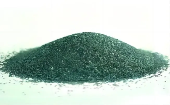 Green silicon carbide powder